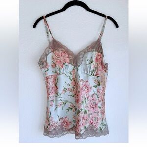 Gold Hawk Silk Camisole, size Medium, NWT, Tiffany/Frappe